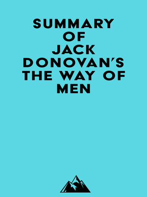cover image of Summary of Jack Donovan's the Way of Men